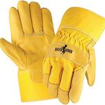 Galeton 2250-XL ラフライダー グレイン レザー パームグローブ 安全カフ XLサイズ ゴールド (12枚パック)